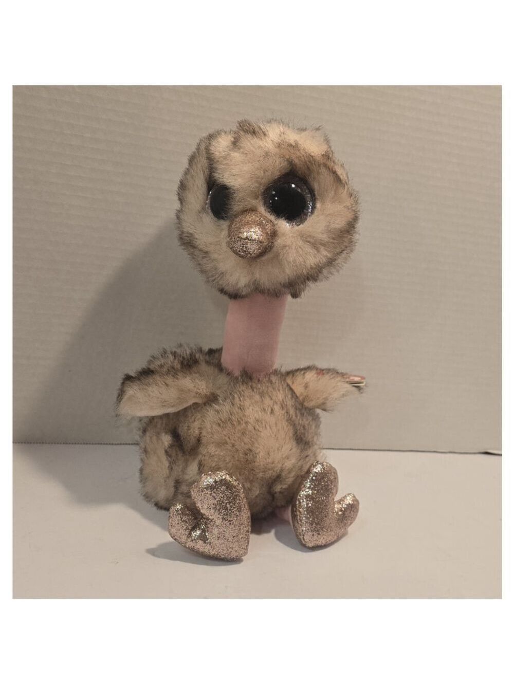 NWT 2019 TY Beanie Boos - Plush HENNA the OSTRICH - sitting - Medium Sized - Picture 1 of 9